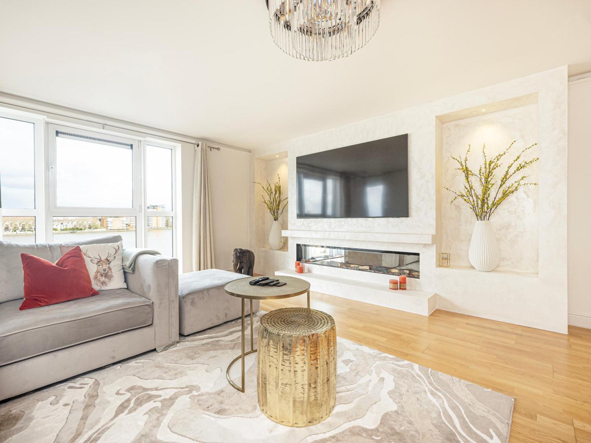 The View Greenwich - Luxury River Thames Apartment London Bagian luar foto